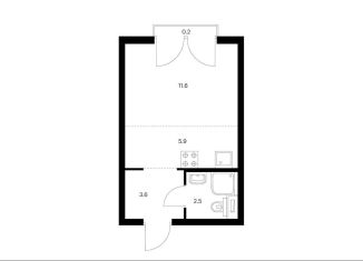 Продается квартира студия, 23.8 м2, Москва, жилой комплекс Руставели 14, к1/2, ЖК Руставели 14