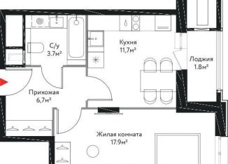 Продаю однокомнатную квартиру, 41.8 м2, Москва, Краснобогатырская улица, 38к7, район Богородское