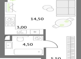 Продаю квартиру студию, 27.5 м2, Москва, Огородный проезд, 4с1, метро Бутырская