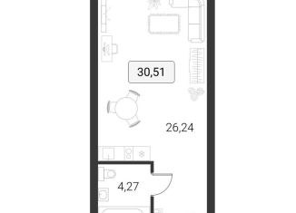 Продается квартира студия, 30.5 м2, Москва, метро Яхромская