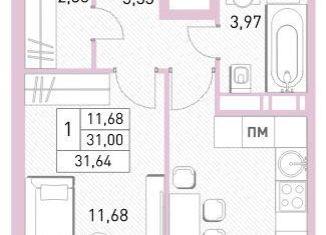 Продажа 1-комнатной квартиры, 31.6 м2, Балашиха, ЖК Столичный, жилой комплекс Столичный, к23