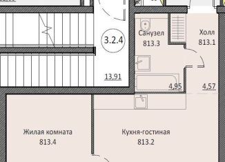 1-комнатная квартира на продажу, 36 м2, Москва, Автозаводская улица, 24к1, метро Тульская