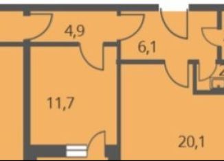 Продаю двухкомнатную квартиру, 64.5 м2, Люберцы, Хлебозаводская улица, 6с1, ЖК Карамельный