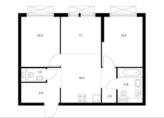 Продается трехкомнатная квартира, 51.2 м2, Москва, Бабушкинский район