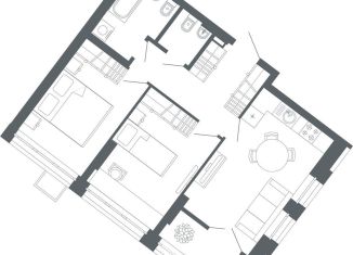 Продается двухкомнатная квартира, 61.9 м2, Екатеринбург, площадь 1905 года, метро Геологическая