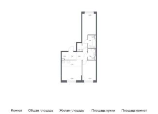 Продам трехкомнатную квартиру, 61.3 м2, Санкт-Петербург, метро Рыбацкое