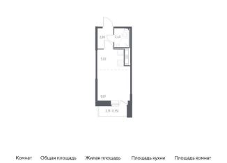 Продается квартира студия, 20.7 м2, Санкт-Петербург, жилой комплекс Живи в Рыбацком, к76.1