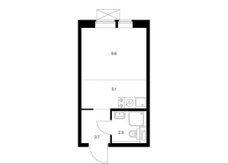 Продам квартиру студию, 19.9 м2, рабочий посёлок Дрожжино, Южная улица, 11