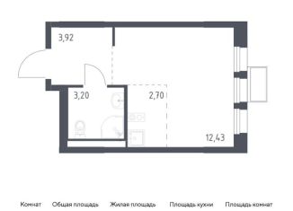 Продается квартира студия, 22.3 м2, Московская область, жилой комплекс Квартал Ивакино, к3