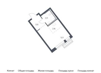 Продается квартира студия, 22.3 м2, село Лайково