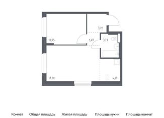Продается 1-ком. квартира, 40.8 м2, поселение Рязановское, жилой комплекс Подольские Кварталы, к1
