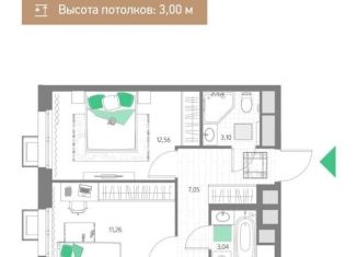 Продаю 3-комнатную квартиру, 55.3 м2, Москва, ЖК Талисман на Рокоcсовского