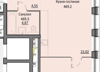 Однокомнатная квартира на продажу, 44 м2, Москва, Автозаводская улица, 24к1, метро Тульская