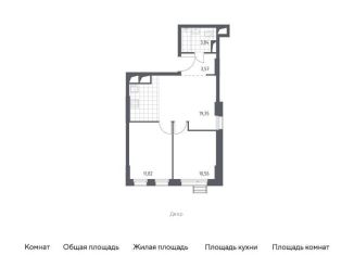 Продаю 1-комнатную квартиру, 49.1 м2, Московская область, жилой комплекс Спутник, к13