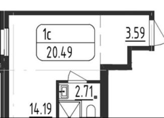 Продаю квартиру студию, 20.4 м2, Санкт-Петербург, Коломяжский проспект, 4, Коломяжский проспект