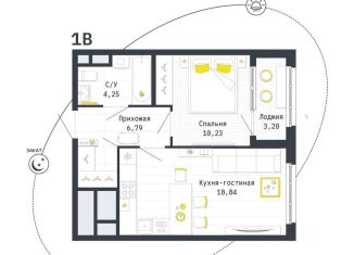 Продам 1-комнатную квартиру, 41.7 м2, Рязань, Шереметьевская улица, 12к4