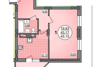 Продажа однокомнатной квартиры, 43.2 м2, Новосибирск, Гурьевская улица, 181/4, ЖК Гурьевский