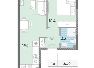 Продается 1-ком. квартира, 36.6 м2, Москва, метро Солнцево, жилой комплекс Лучи, к15