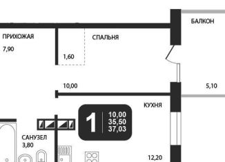 Продажа 1-комнатной квартиры, 37 м2, Новосибирск, Центральный район, площадь Ленина
