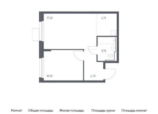Продается 1-комнатная квартира, 40.8 м2, Московская область, Центральная площадь