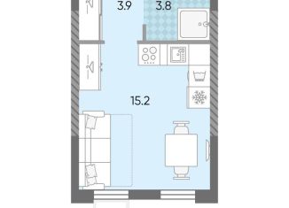 Квартира на продажу студия, 22.9 м2, Москва, метро Солнцево, жилой комплекс Лучи, к15