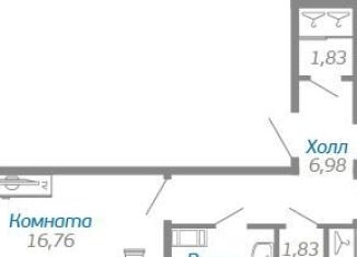 Продажа 2-ком. квартиры, 53.3 м2, поселок Бугры, Воронцовский бульвар, 5к1, ЖК Мурино 2017