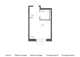 Продажа квартиры студии, 22.3 м2, Химки, жилой комплекс Квартал Ивакино, к3
