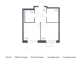 Продается однокомнатная квартира, 35.6 м2, Химки, жилой комплекс Квартал Ивакино, к3