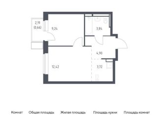 Продается 1-комнатная квартира, 34.8 м2, Московская область, жилой комплекс Новое Видное, 15