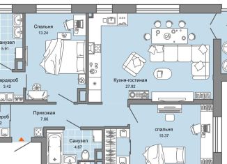 Продам 3-комнатную квартиру, 83 м2, Свердловская область