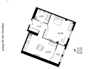 Продажа 1-комнатной квартиры, 66 м2, Волгоград, площадь Павших Борцов, Центральный район