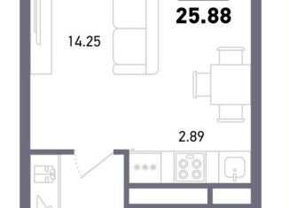 Продаю квартиру студию, 26.5 м2, Уфа, улица Гали Ибрагимова, 5/3