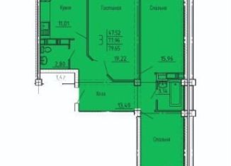 Продаю 3-ком. квартиру, 79.7 м2, Пенза, улица 65-летия Победы, с11