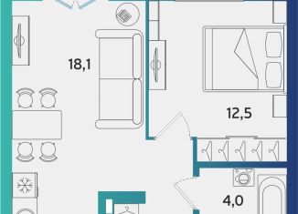 Продажа 1-ком. квартиры, 39.4 м2, Альметьевск