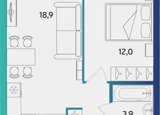 Продаю однокомнатную квартиру, 38.8 м2, Альметьевск