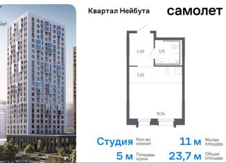 Продажа квартиры студии, 23.7 м2, Владивосток, жилой комплекс Квартал Нейбута, 141к1, Ленинский район