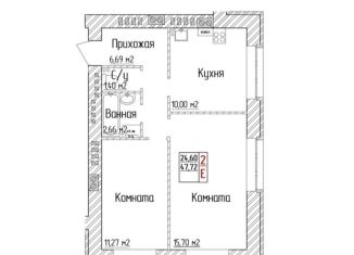 Продаю 2-комнатную квартиру, 47.7 м2, Ярославская область, Береговая улица, 3