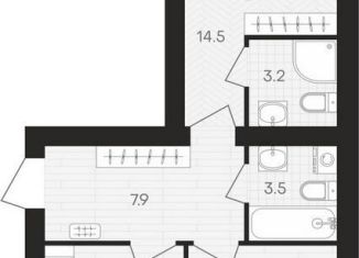 Продаю 2-комнатную квартиру, 54.3 м2, посёлок Мичуринский, Выставочная улица