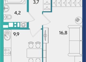 Продам однокомнатную квартиру, 34.9 м2, Альметьевск