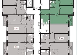 Продаю 3-комнатную квартиру, 86.3 м2, Красноярск, жилой комплекс КБС. Берег, 1