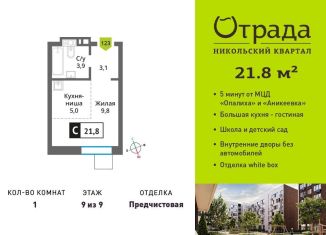 Продам 1-ком. квартиру, 21.8 м2, Красногорск, жилой комплекс Никольский Квартал Отрада, к10