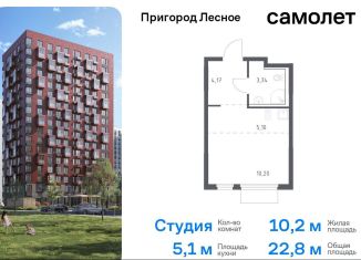 Продам квартиру студию, 22.8 м2, Московская область, проспект Василия Мамрова, 6