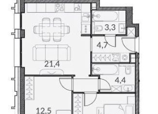 Продам 2-комнатную квартиру, 58.5 м2, Москва, Дубининская улица, 59с1