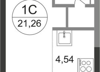 Продам квартиру студию, 21.3 м2, Московская область, жилой квартал Новоград Павлино, к6