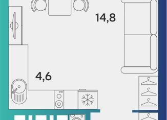 Однокомнатная квартира на продажу, 28.2 м2, Альметьевск