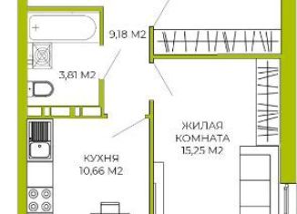 Продажа двухкомнатной квартиры, 49 м2, Пенза