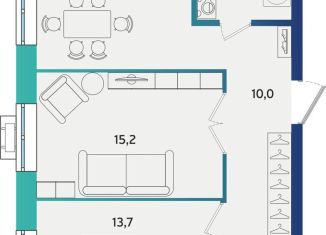 Продаю двухкомнатную квартиру, 59.4 м2, Татарстан