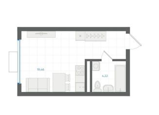 Продаю квартиру студию, 23.7 м2, Свердловская область