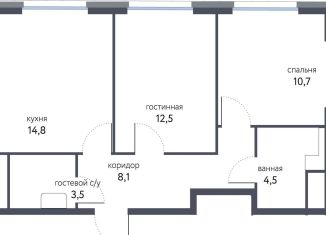 2-ком. квартира на продажу, 53.3 м2, Москва, ВАО, Тагильская улица, 4В