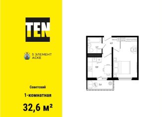 Продаю однокомнатную квартиру, 32.6 м2, Ростов-на-Дону, улица Ерёменко, 110с2